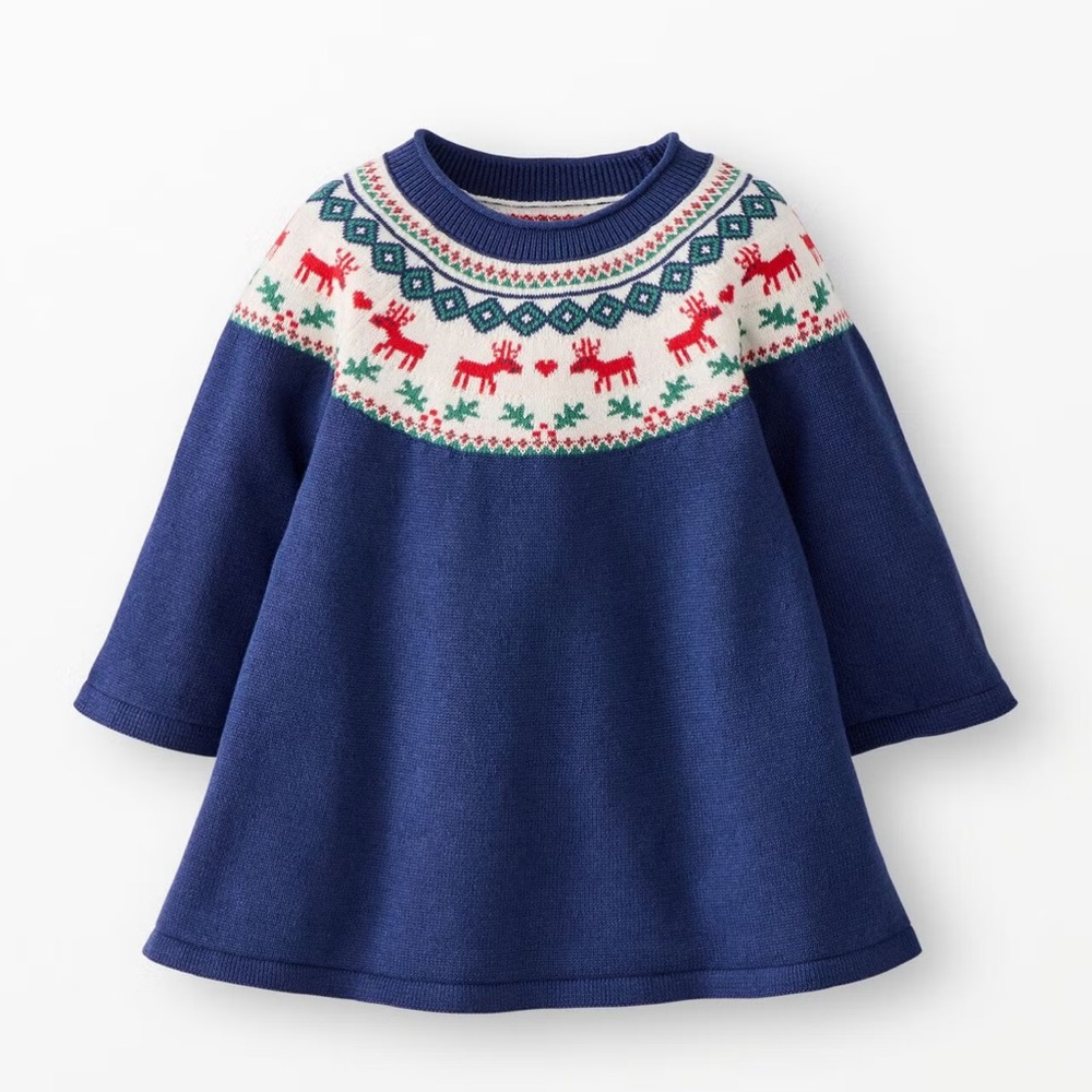 NEW Hanna Andersson Baby Holiday Sweater Dress size: 2T